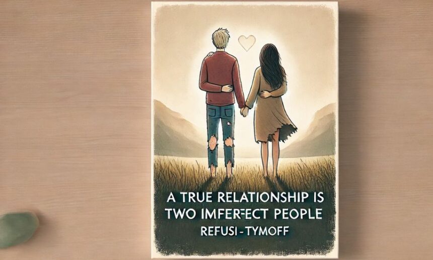 a true relationship is two imperfect people refusi - tymoff