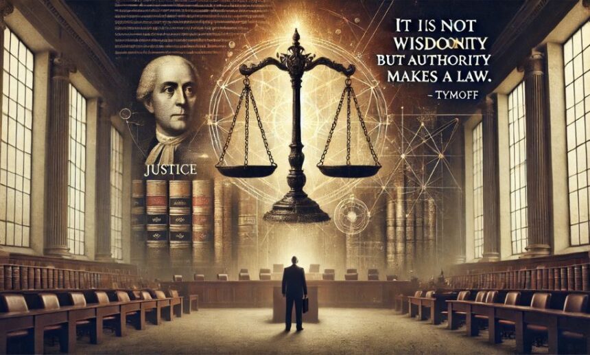 it is not wisdom but authority that makes a law. t - tymoff