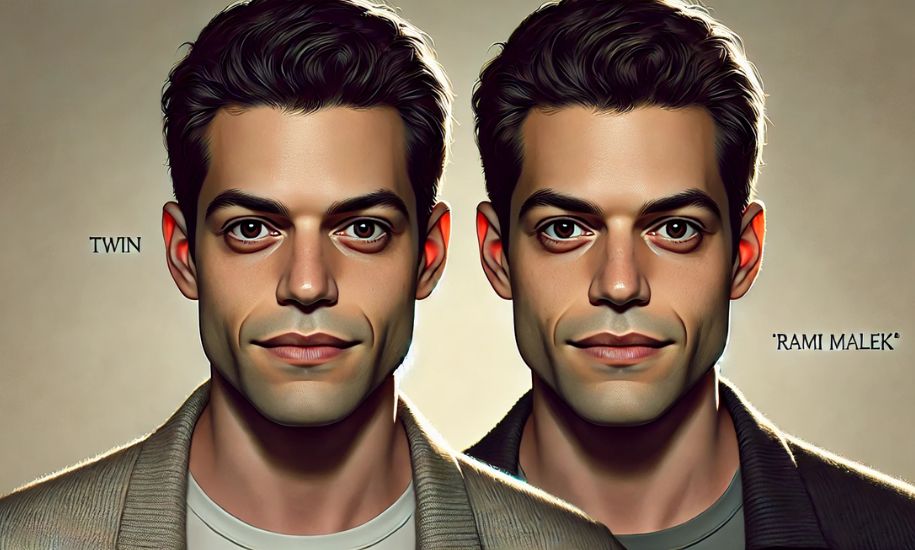 rami malek twin