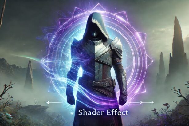 reaching within shader